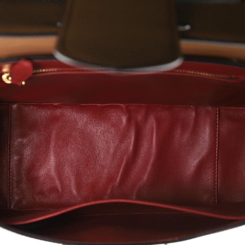 Brown Prada Sidonie Top Handle Bag Saffiano Leather Large