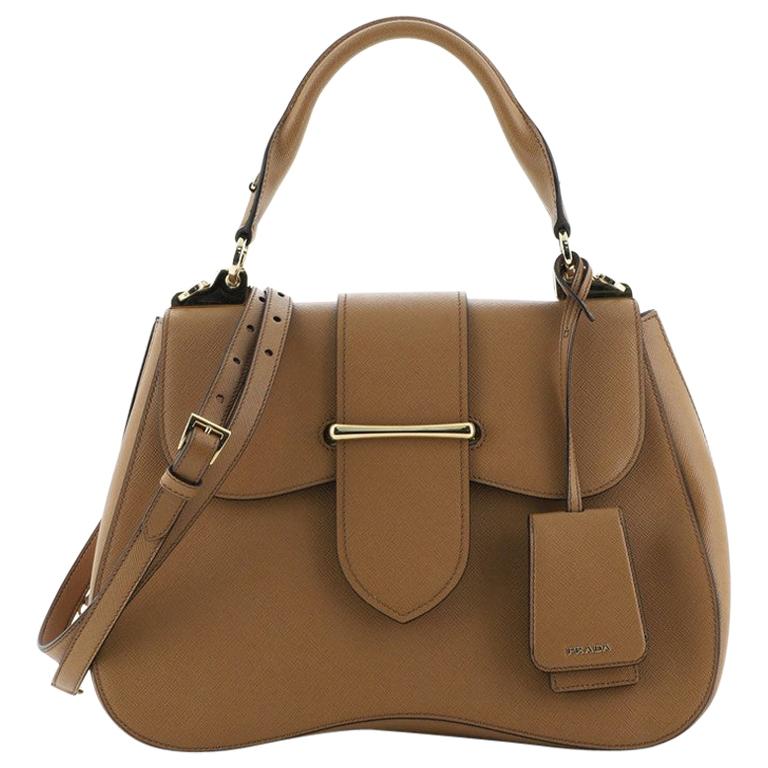 Prada Sidonie Top Handle Bag Saffiano Leather Large