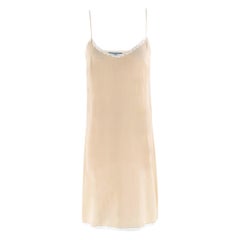Prada Silk Blend Nude Mini Slip Dress - Size US 2