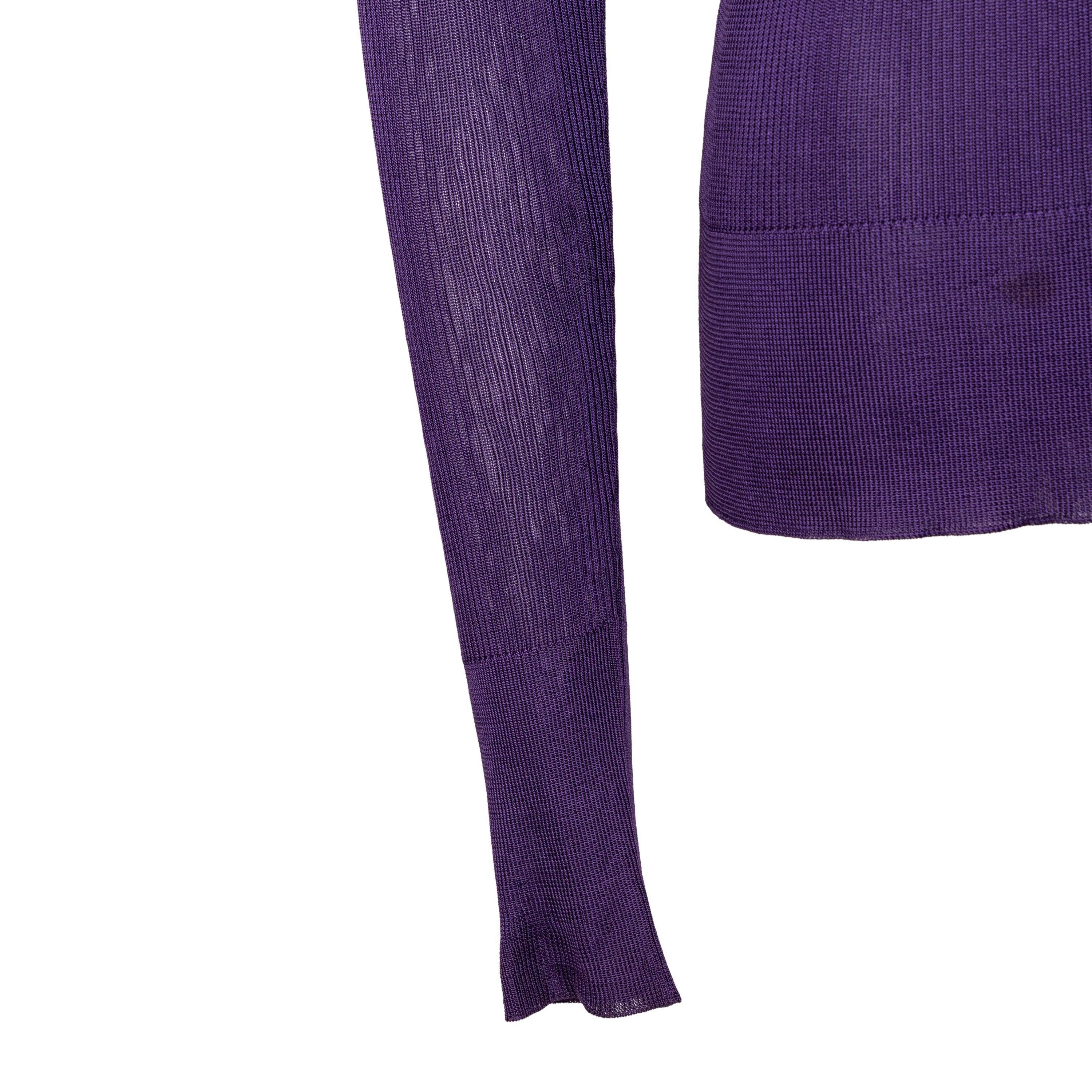 Prada Silk Ribbed Top - '10s For Sale 1