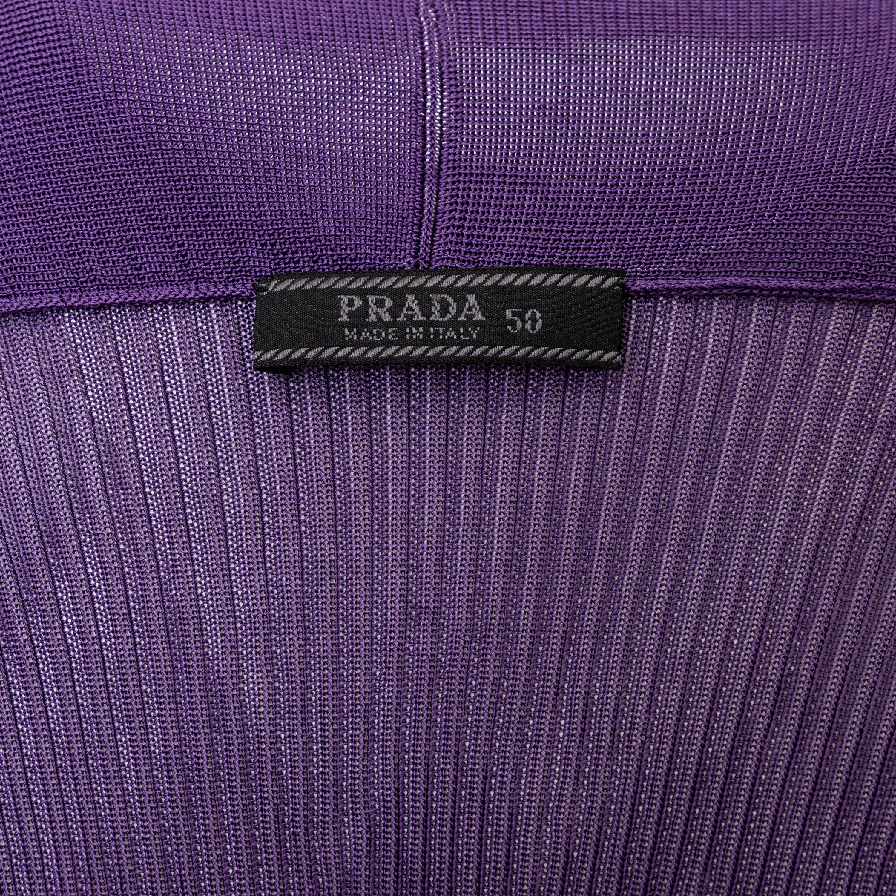 Prada Silk Ribbed Top - '10s For Sale 2