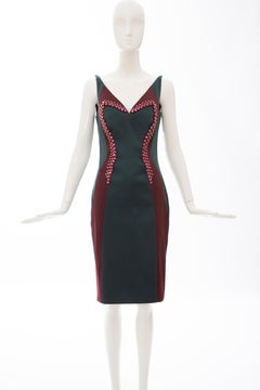 Prada Silk Satin Embroidered Swarovski Crystal Evening Dress, Spring 2012