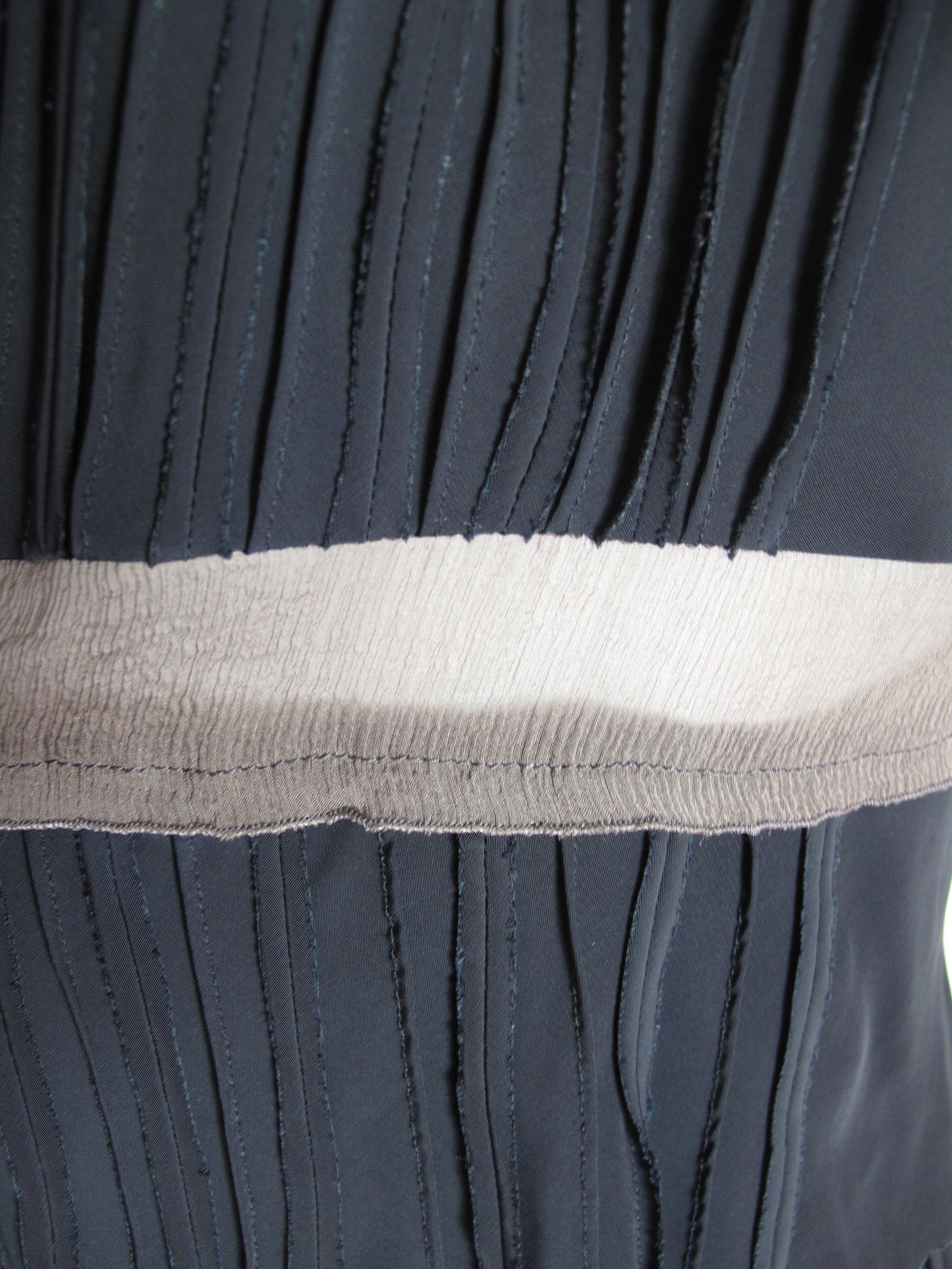 Black Prada silk top and skirt, 1990s