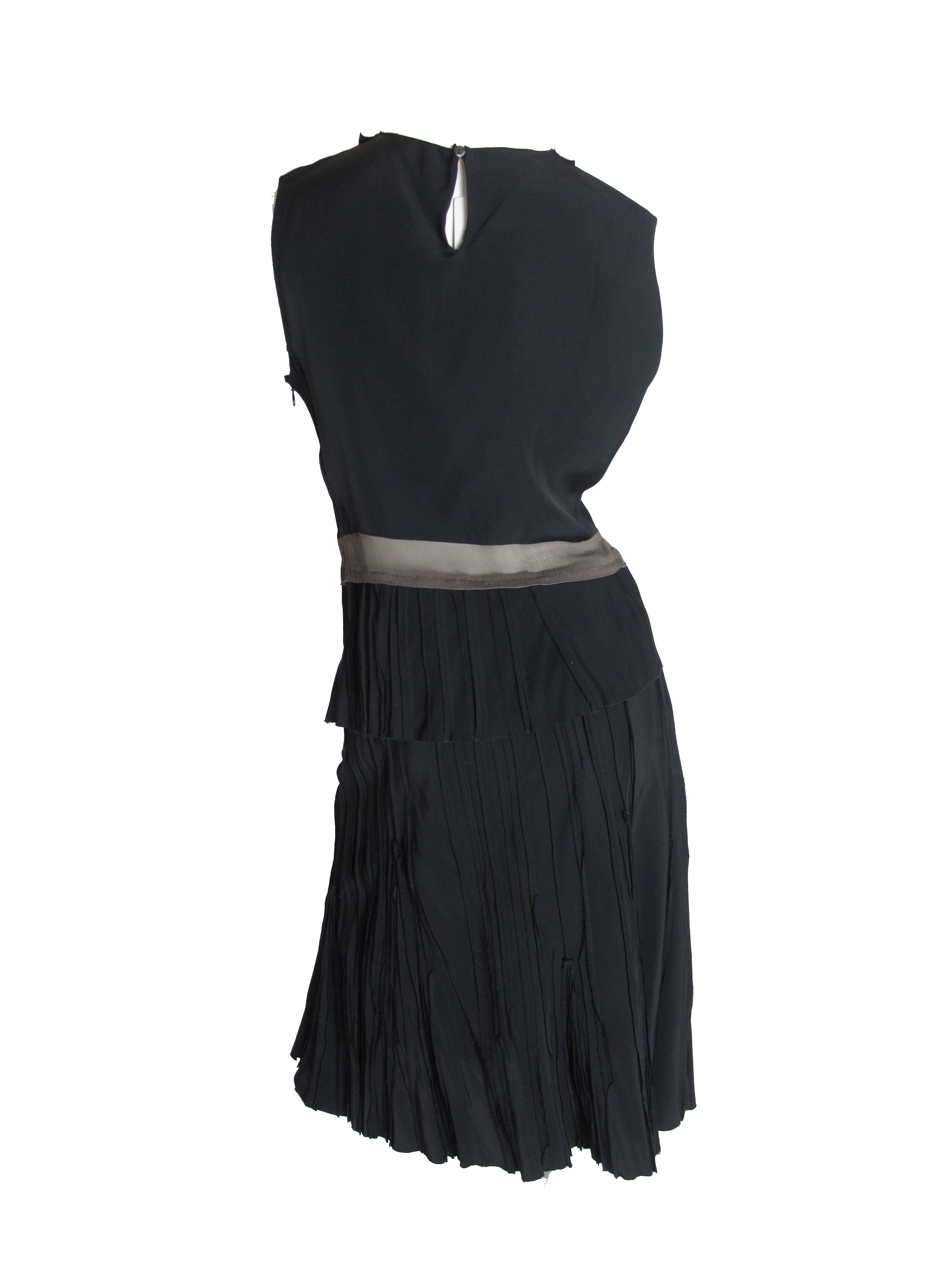 Prada silk top and skirt, 1990s 1