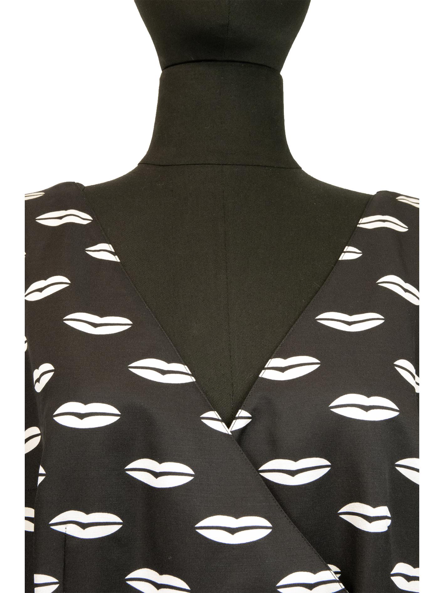 Black Prada Silk Wrap Dress For Sale