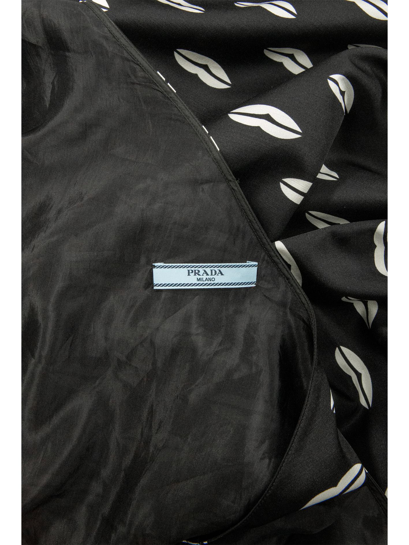 Prada Silk Wrap Dress In Good Condition For Sale In London, GB