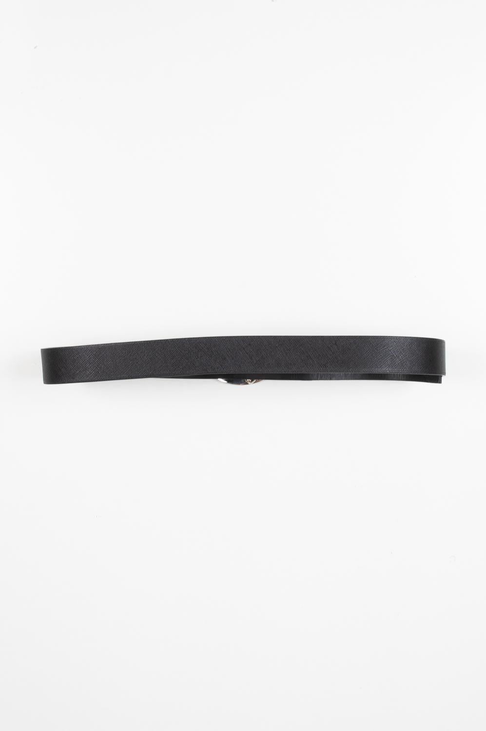 Men's Prada Silver Buckle Men Belt Size 95