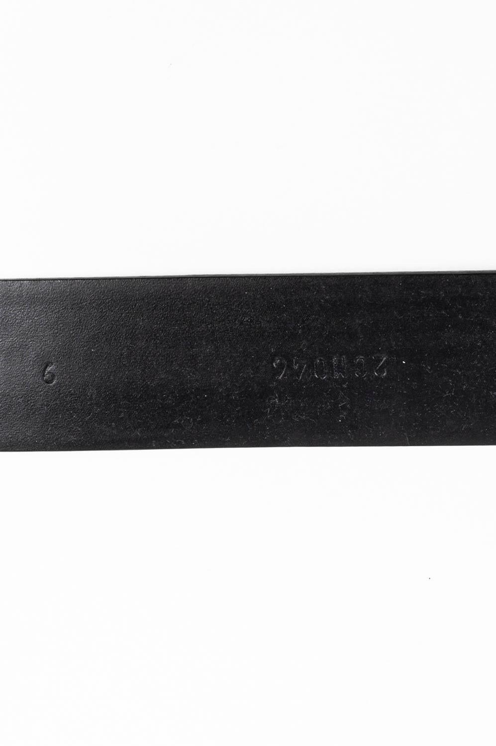 Prada Silver Buckle Men Belt Size 95 3