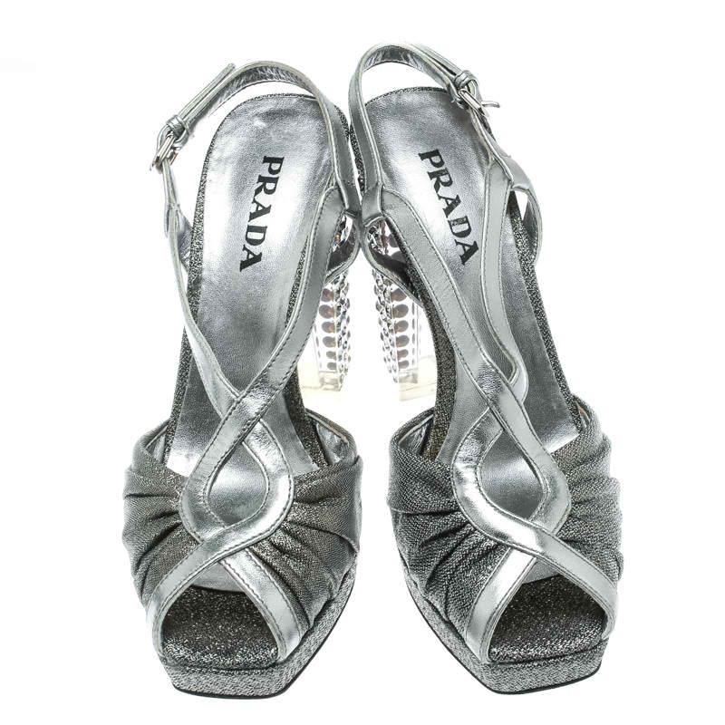 prada crystal slingback