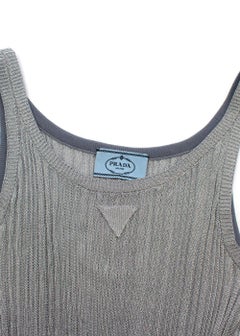 Prada silver knit dress