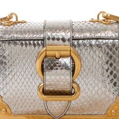 Prada Silver Lizard Micro Cahier Bag