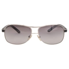 PRADA Silberfarbene SPR59L-Sonnenbrille 