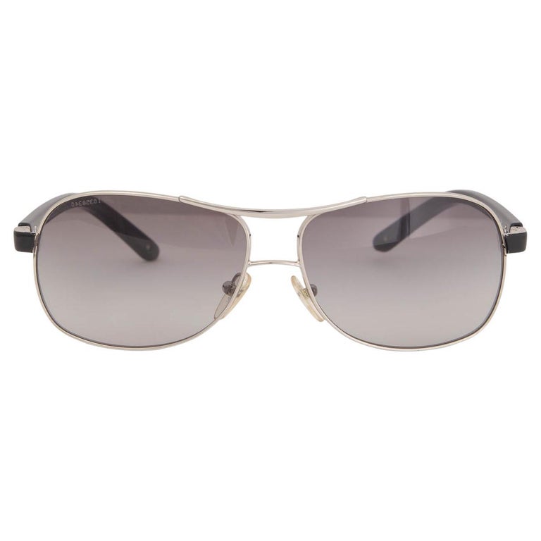 PRADA silver-tone SPR59L Sunglasses For Sale at 1stDibs