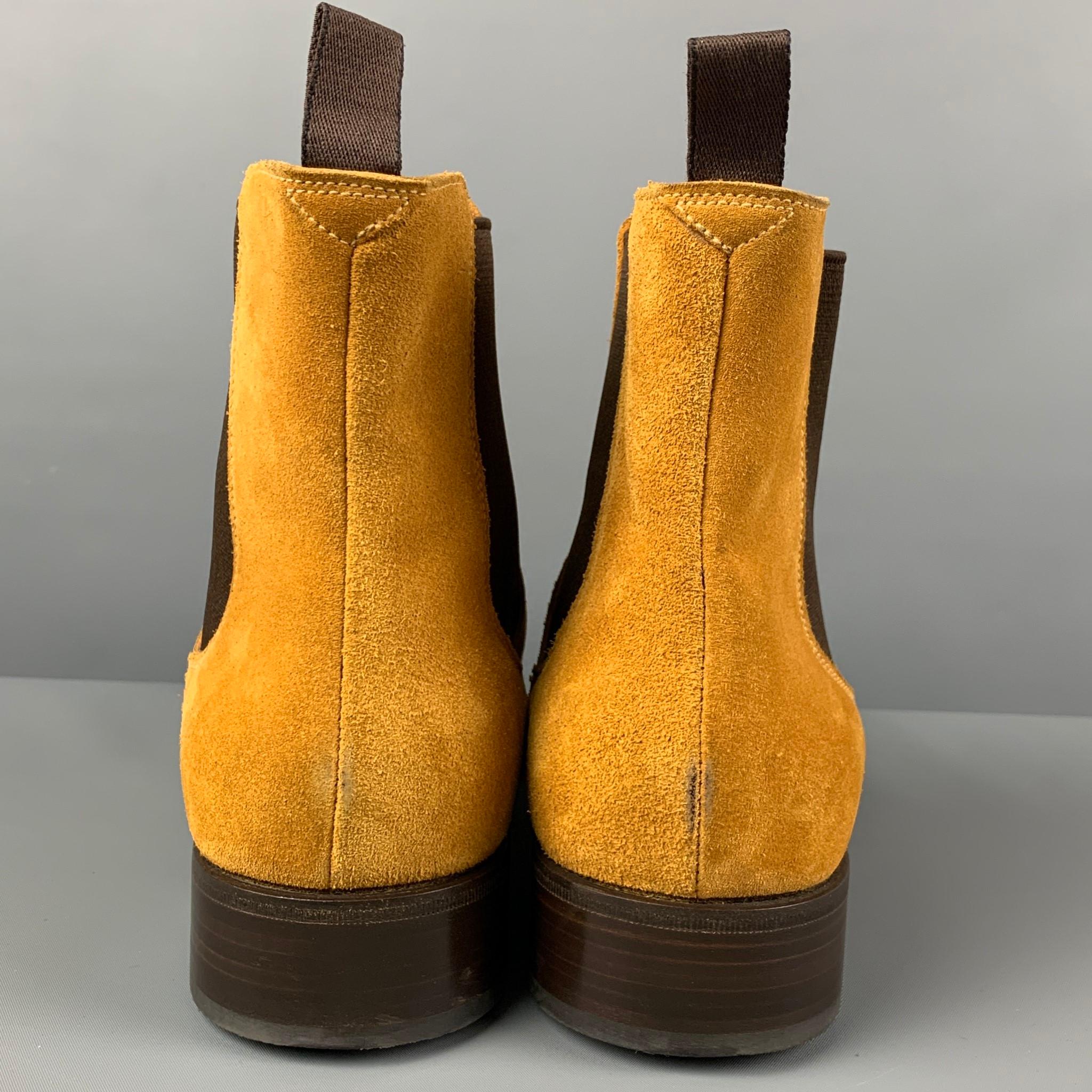 yellow prada boots