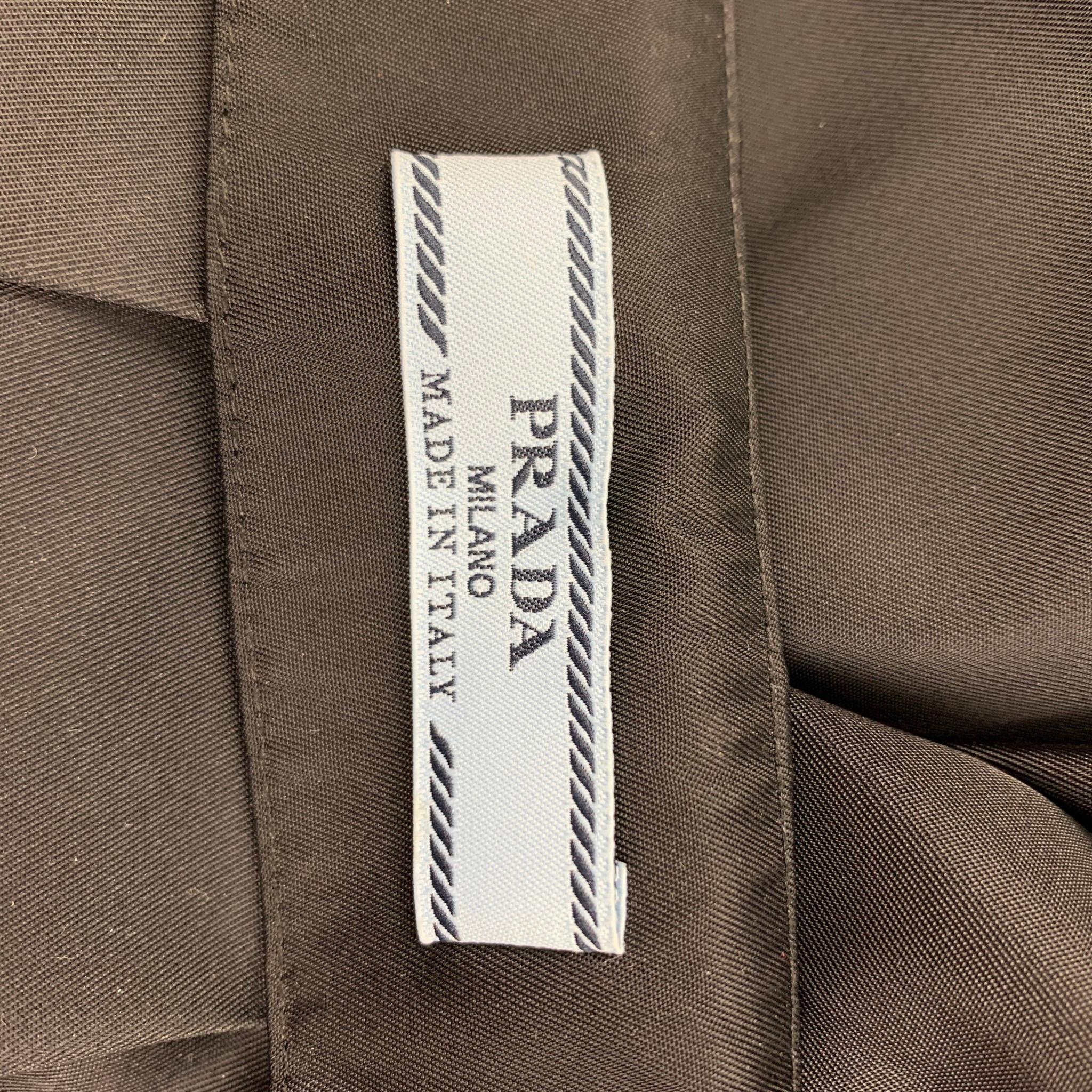 PRADA Size 2 Black Polyamide Pleated Re-Nylon Mini Skirt 4
