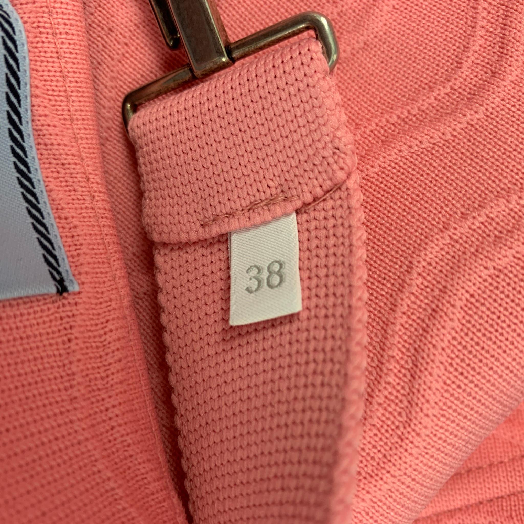 PRADA Size 2 Pink Polyester Blend Jacquard Belted Mini Skirt  3