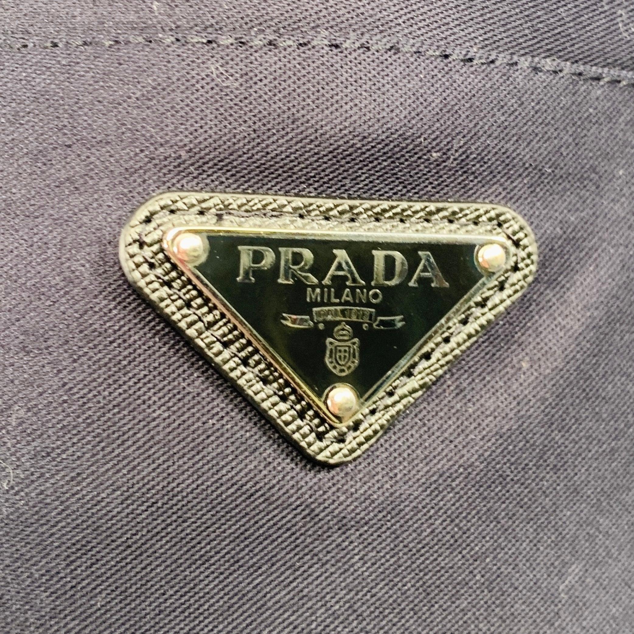 Black PRADA Size 34 Navy Cotton Twill Elastic Cuffs Casual Pants For Sale