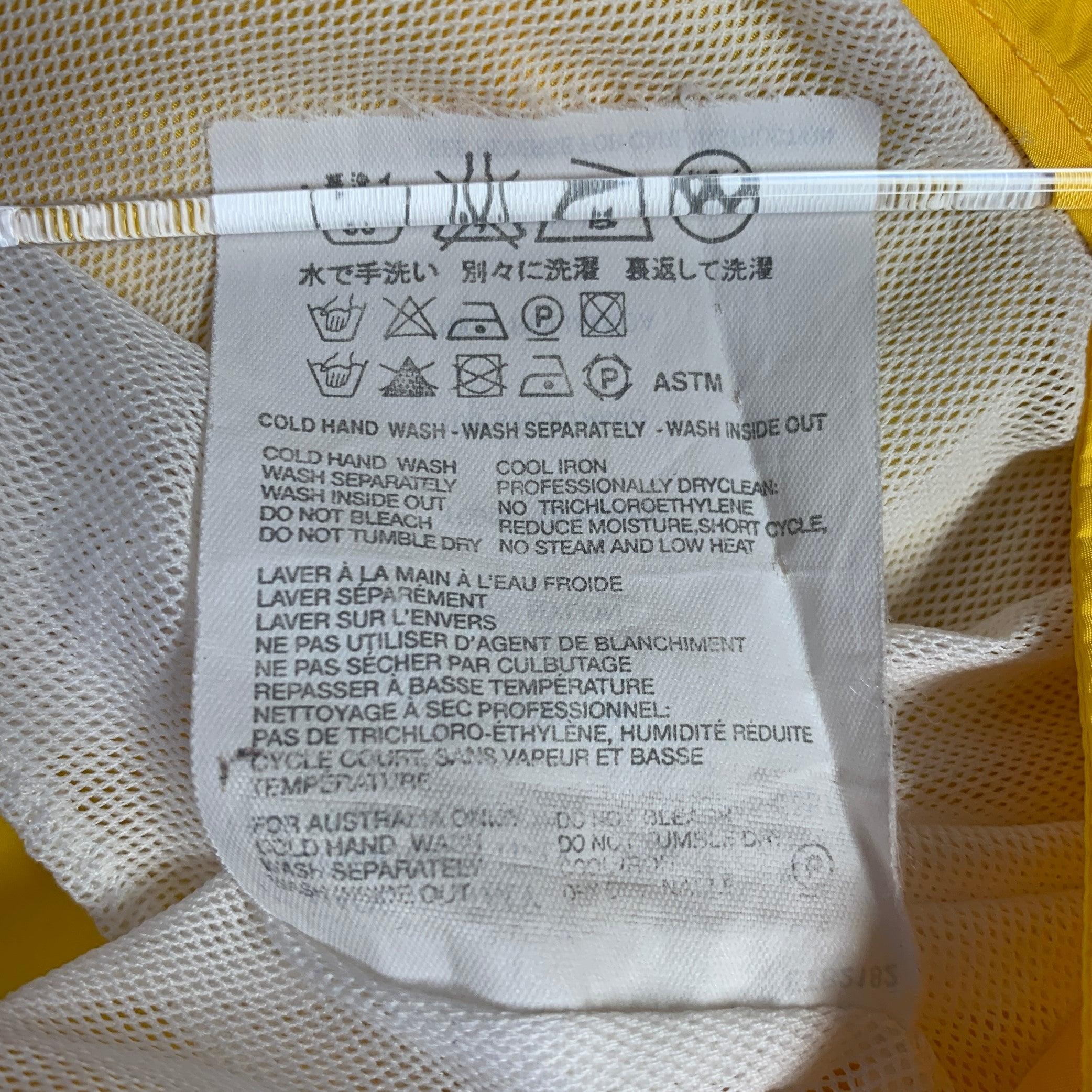 PRADA Taglia 34 Giallo Nylon Fronte Piatto Mesh Foderato Zip Fly Costume da Bagno in vendita 2