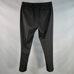 PRADA Size 36 Black Polyester Blend Button Fly Dress Pants