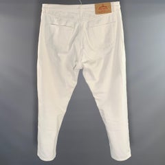 PRADA Size 36 White Denim Button Fly Jeans