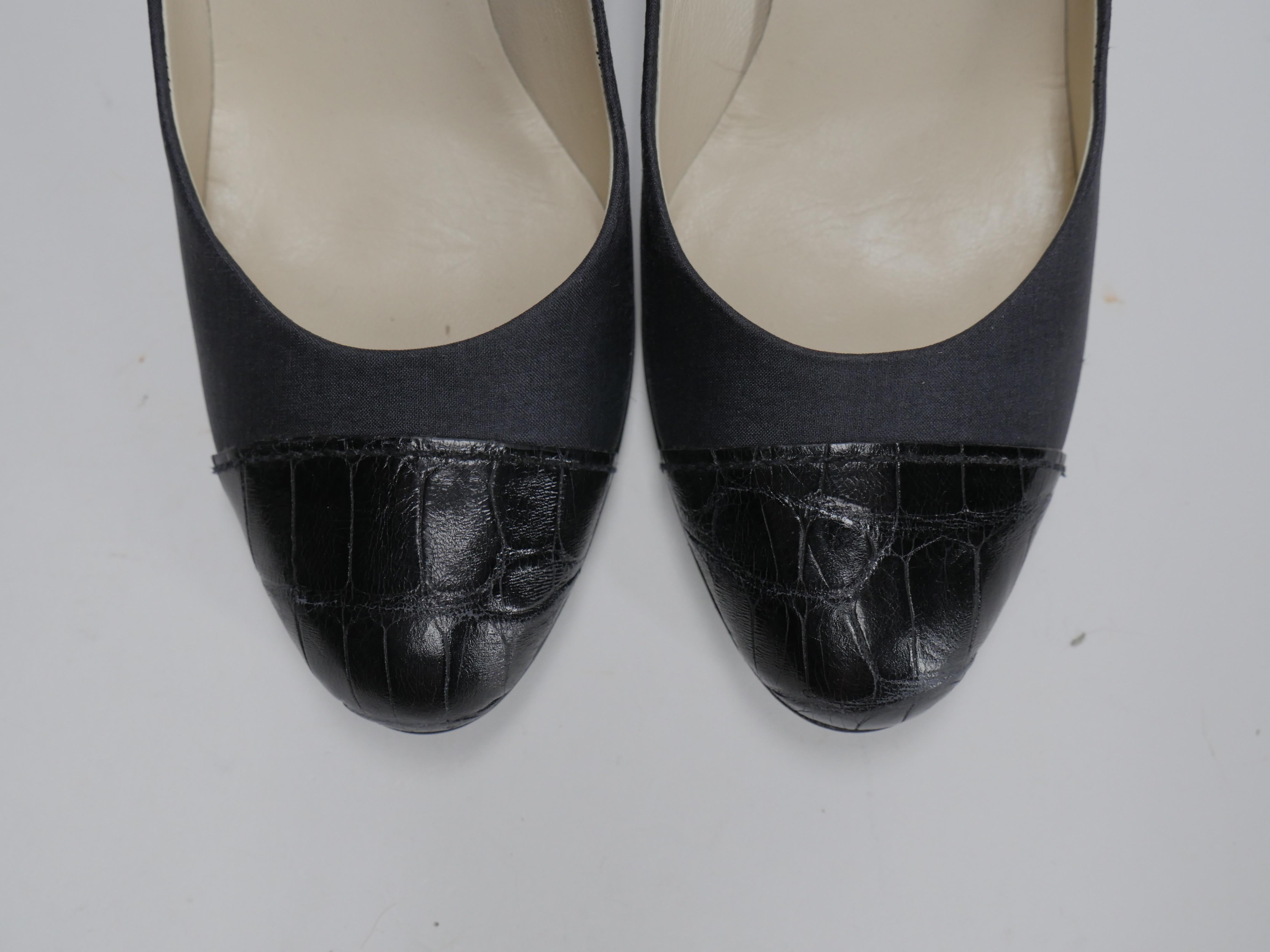 Prada Size 37 Black Pumps In New Condition In Bridgehampton, NY
