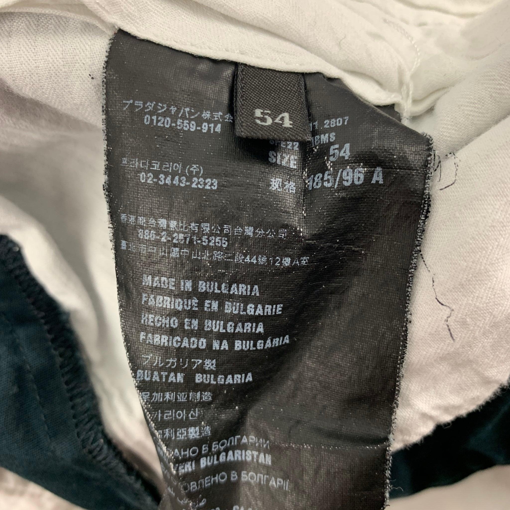 PRADA Größe 38 Navy Baumwolle Zip Fly Shorts im Zustand „Gut“ im Angebot in San Francisco, CA
