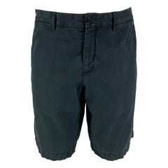 PRADA Size 38 Navy Cotton Zip Fly Shorts