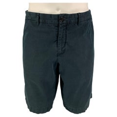 PRADA Size 38 Navy Cotton Zip Fly Shorts