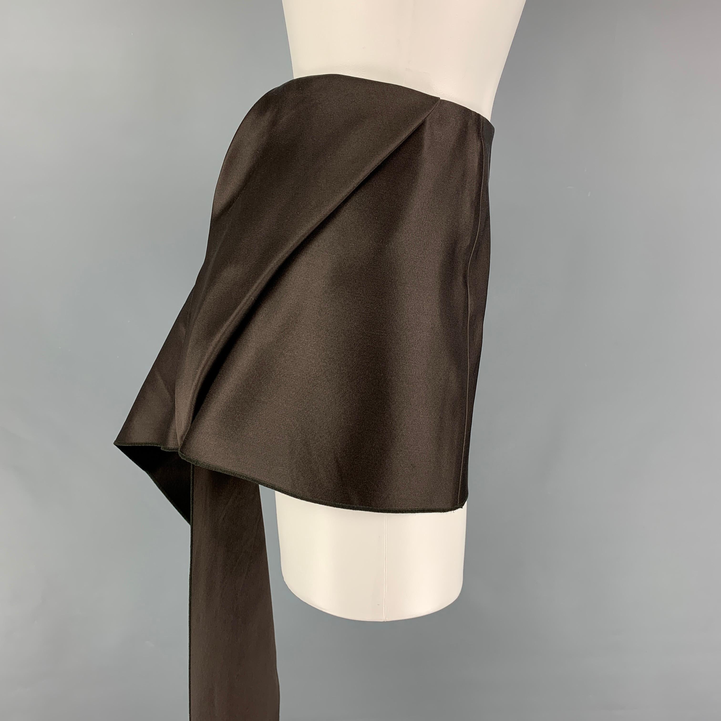 prada satin skirt