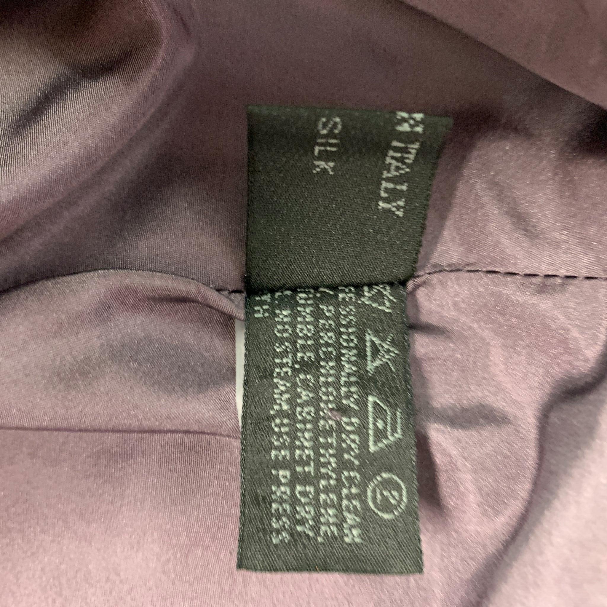 PRADA Size 4 Lilac Silk Solid Skirt For Sale 1
