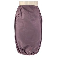 PRADA Size 4 Lilac Silk Solid Skirt