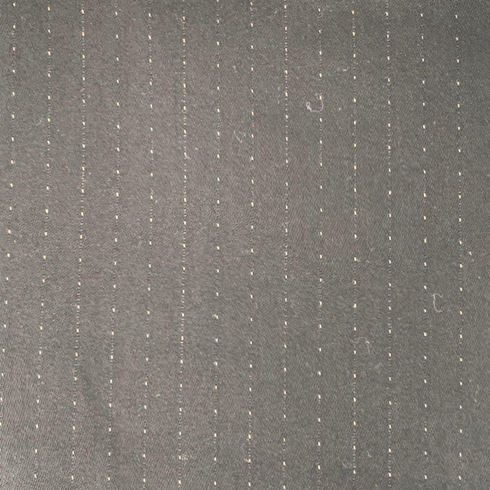 PRADA dress pants
in a black fabric featuring a yellow dots pattern, flat front, tapered fit, and zip fly closure. Made in Italy.Excellent Pre-Owned Condition. Fabric and care tags removed. 

Marked:   size not marked 

Measurements: 
  Waist: 40