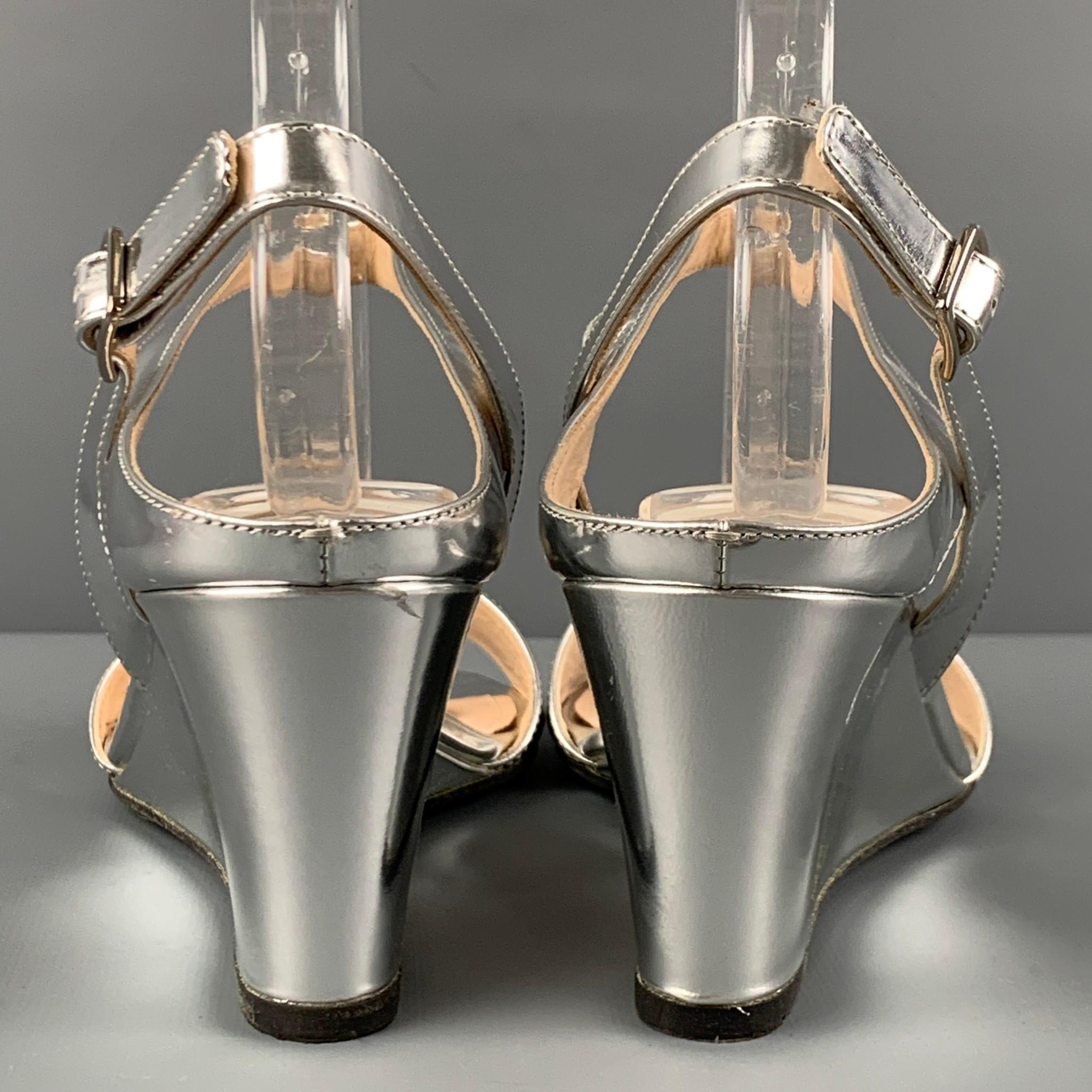 prada silver slingback