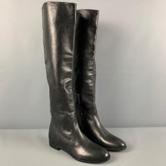 PRADA Size 7.5 Black Flat Boots