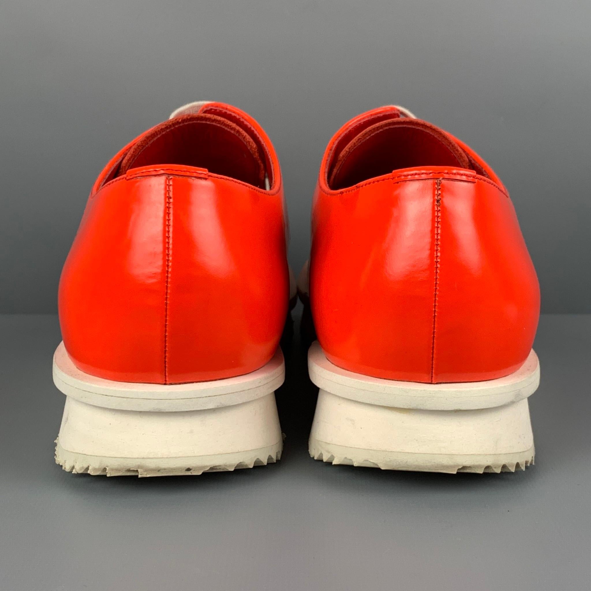 red and white prada shoes