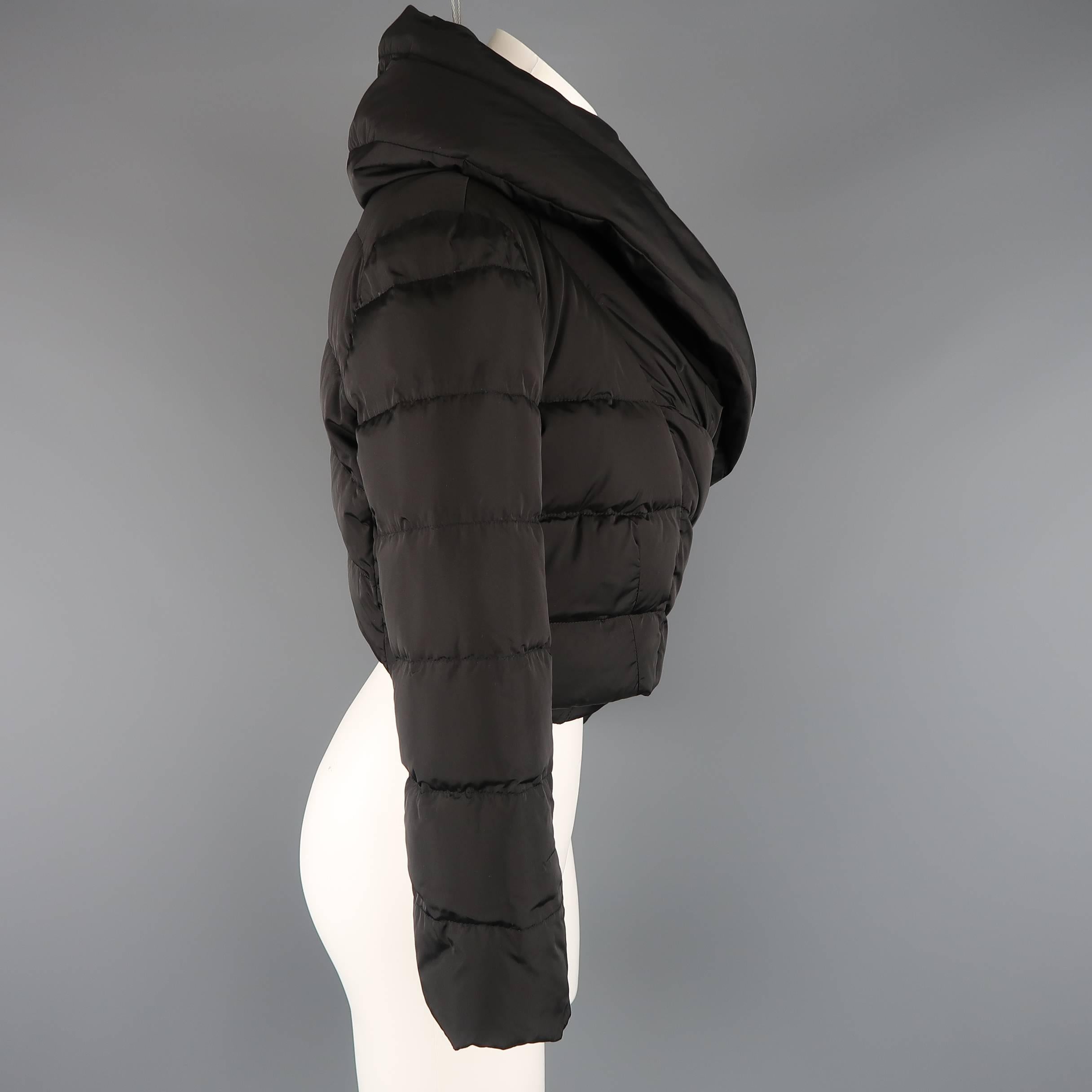 wrap puffer coat