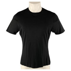 PRADA Größe M Schwarz Seide Kurzarm-T-Shirt