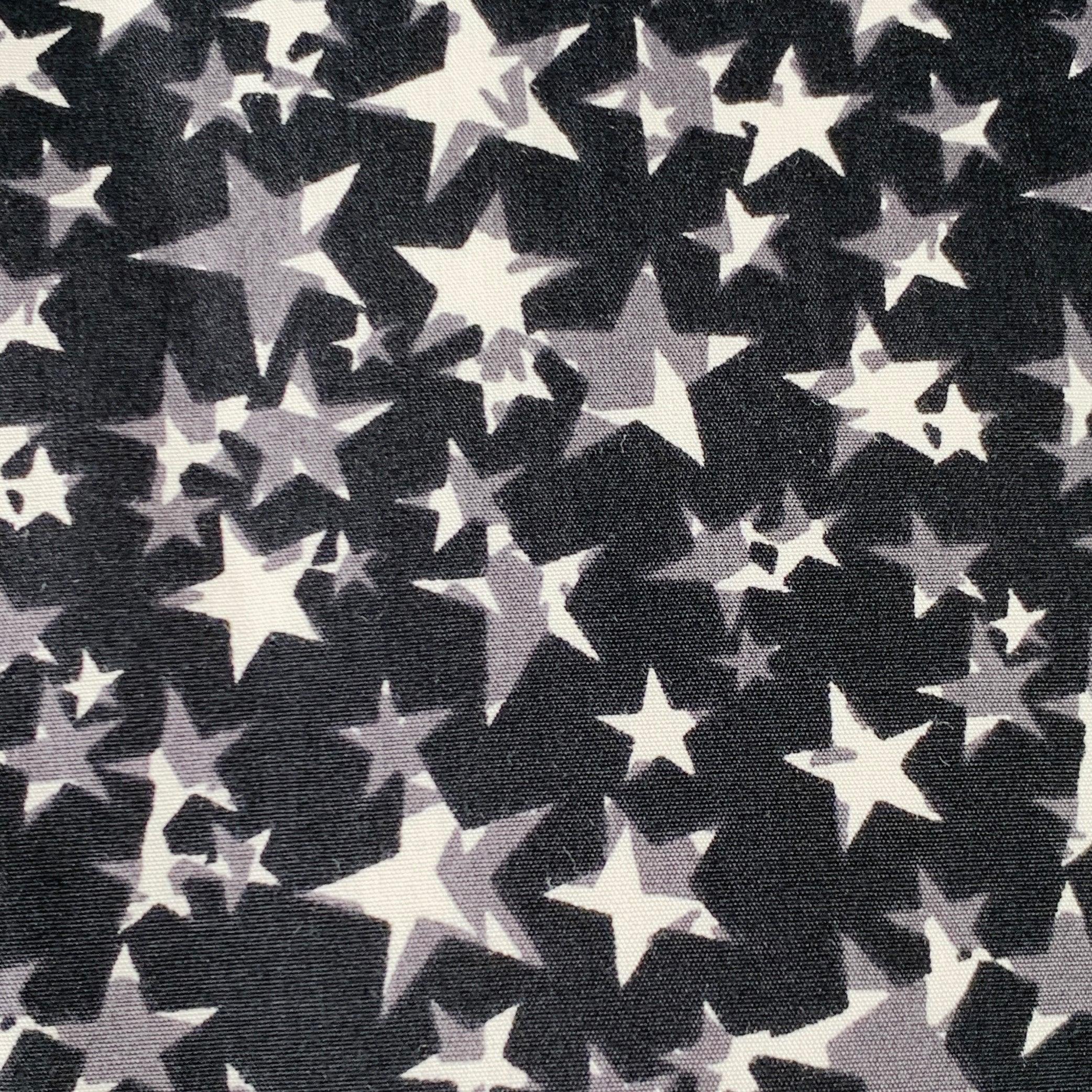 PRADA long sleeve shirt
in a black cotton woven fabric featuring a white and grey stars pattern, spread collar, and button closure. Made in Italy.Excellent Pre-Owned Condition. 

Marked:   39/15.5 

Measurements: 
 
Shoulder: 15.5 inches Chest: 42