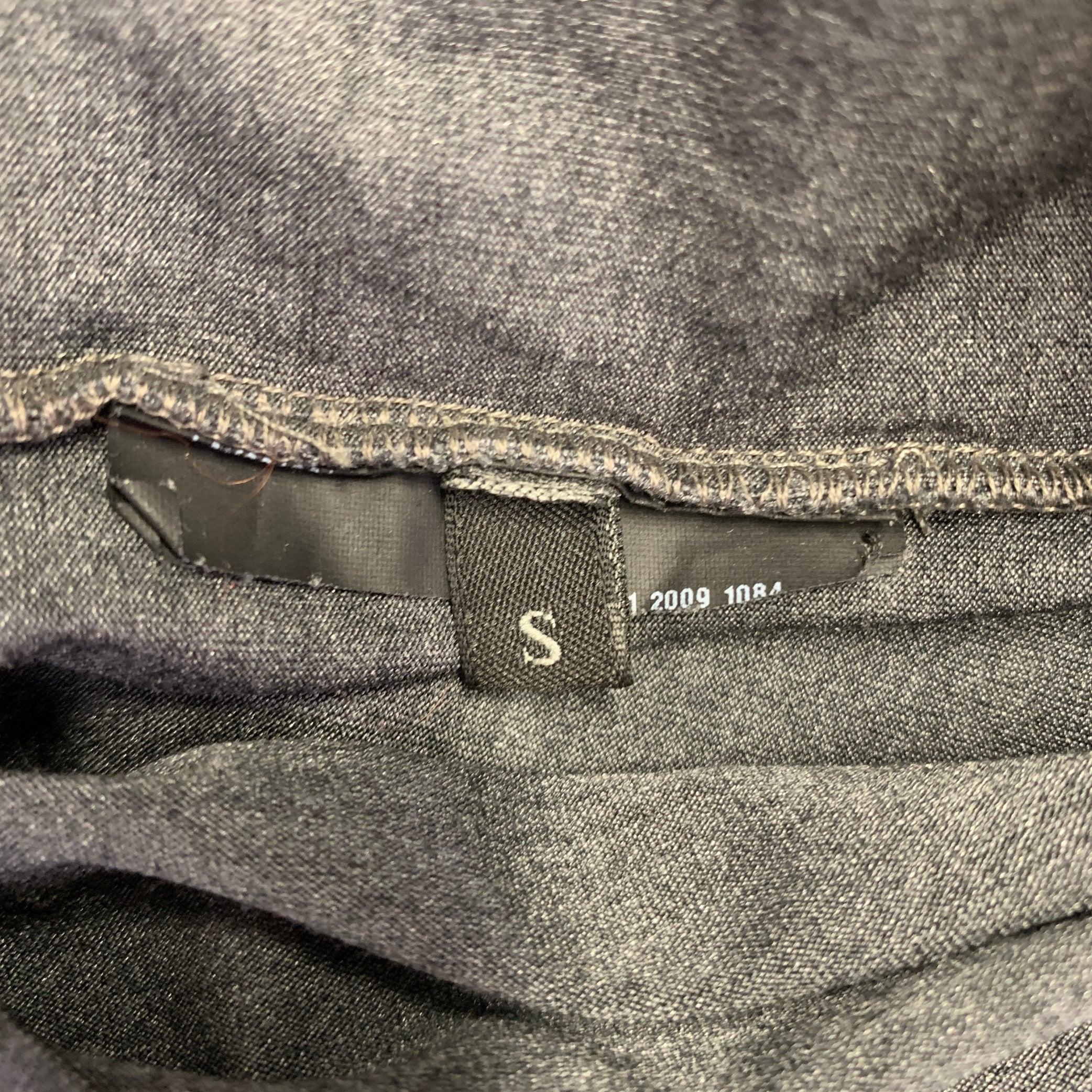 Men's PRADA Size S Grey Shimmery Short Sleeve Polo For Sale
