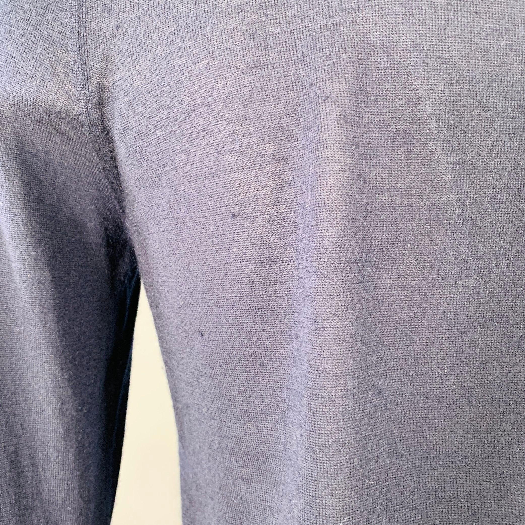 PRADA Size S Navy Knit Cashmere Turtleneck Long Sleeve Pullover Bon état - En vente à San Francisco, CA
