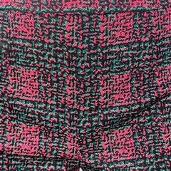 PRADA Size S Pink Teal Geometric Wool Blend Slim Fit Flared Dress Pants