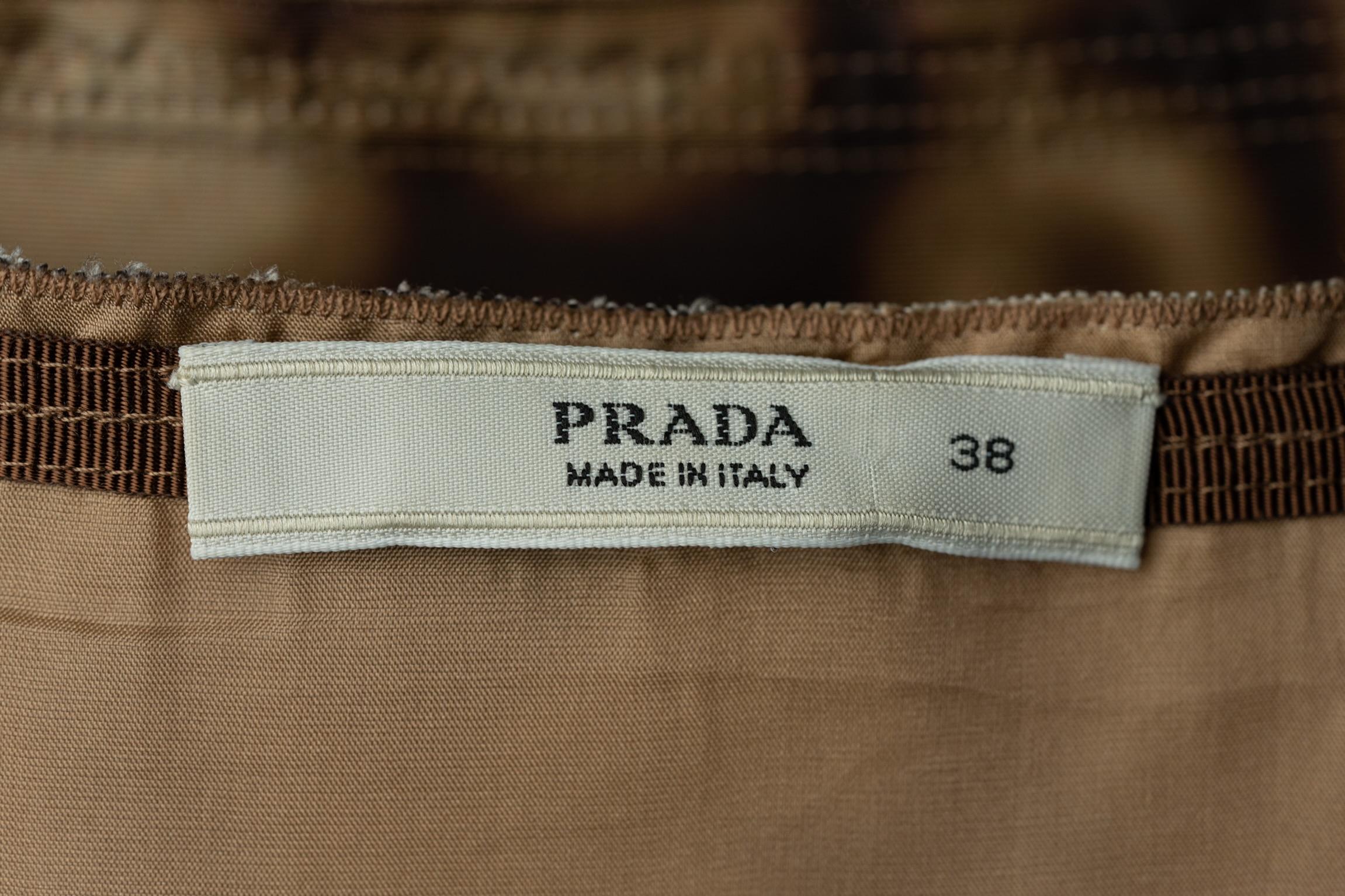 Brown Prada skirt. From 2009 Resort collection.