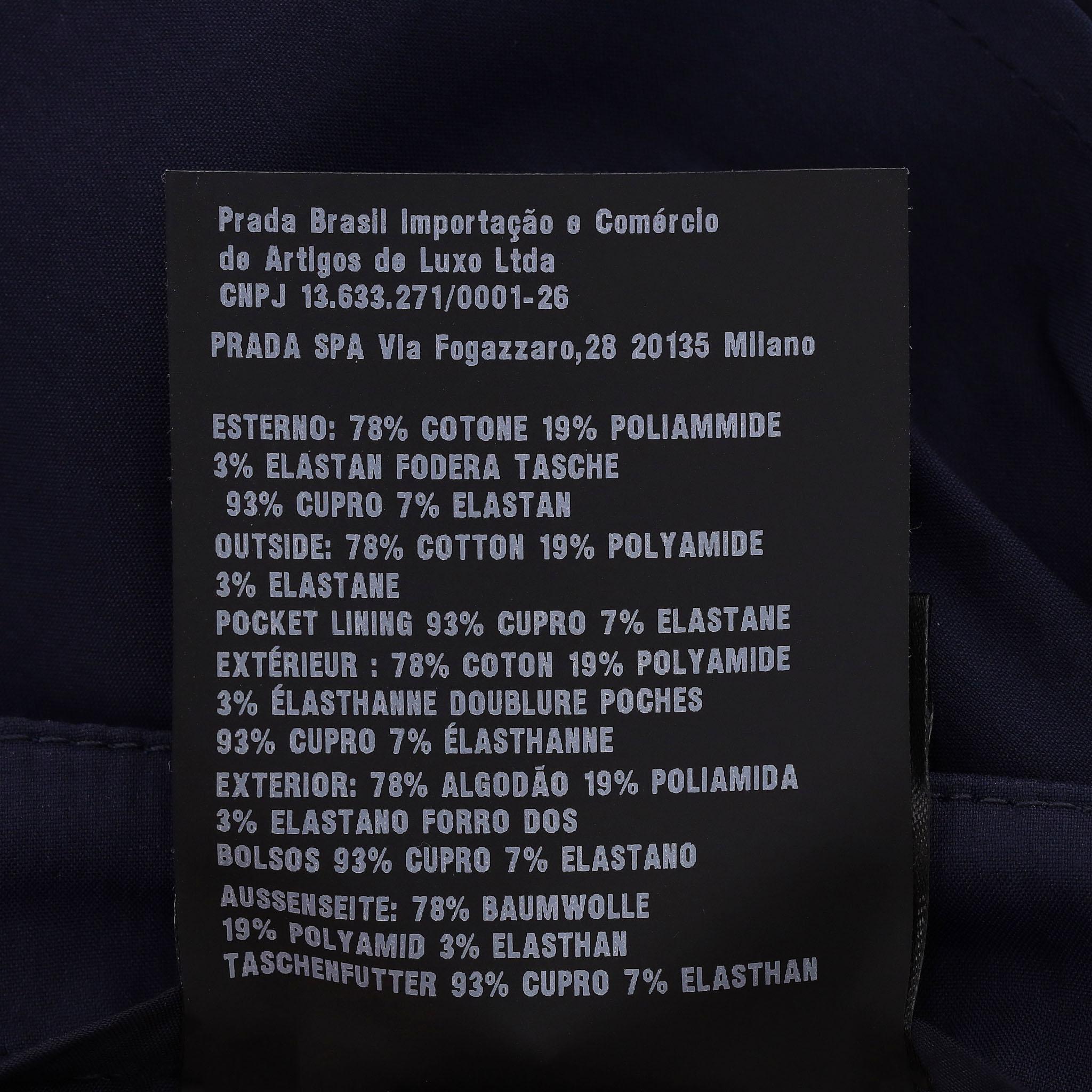 Pantalones de algodón Prada Slim-Fit Cropped en venta 3
