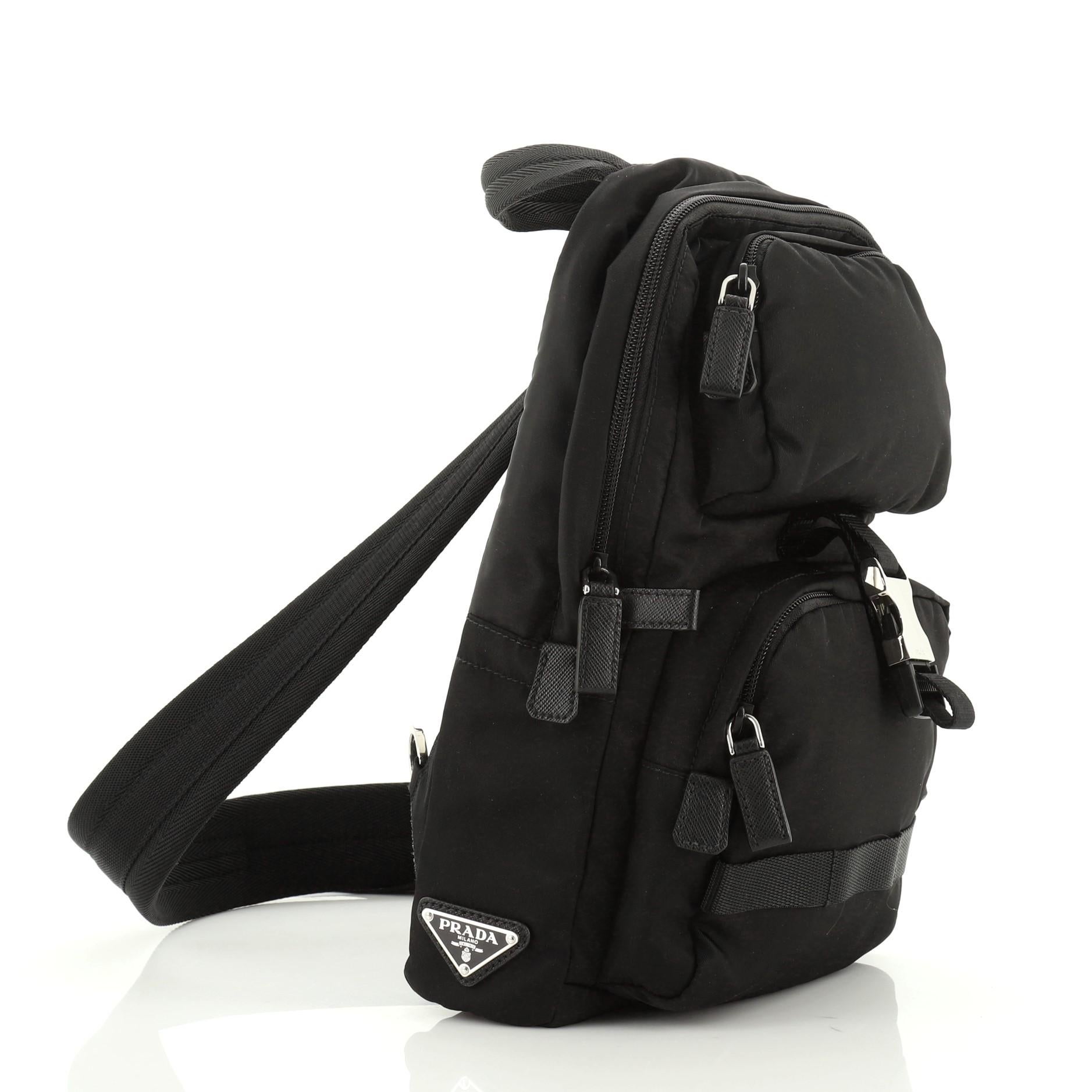 PRADA スリングバッグ バックESSUTO PATCH SLING BAG - www.top4all.pl