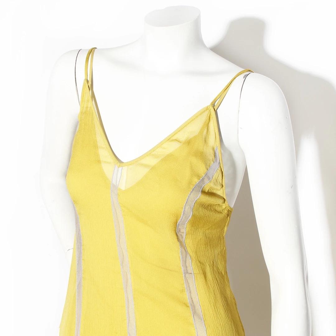 Prada Slip-Kleid F/W 1996 (Gelb)