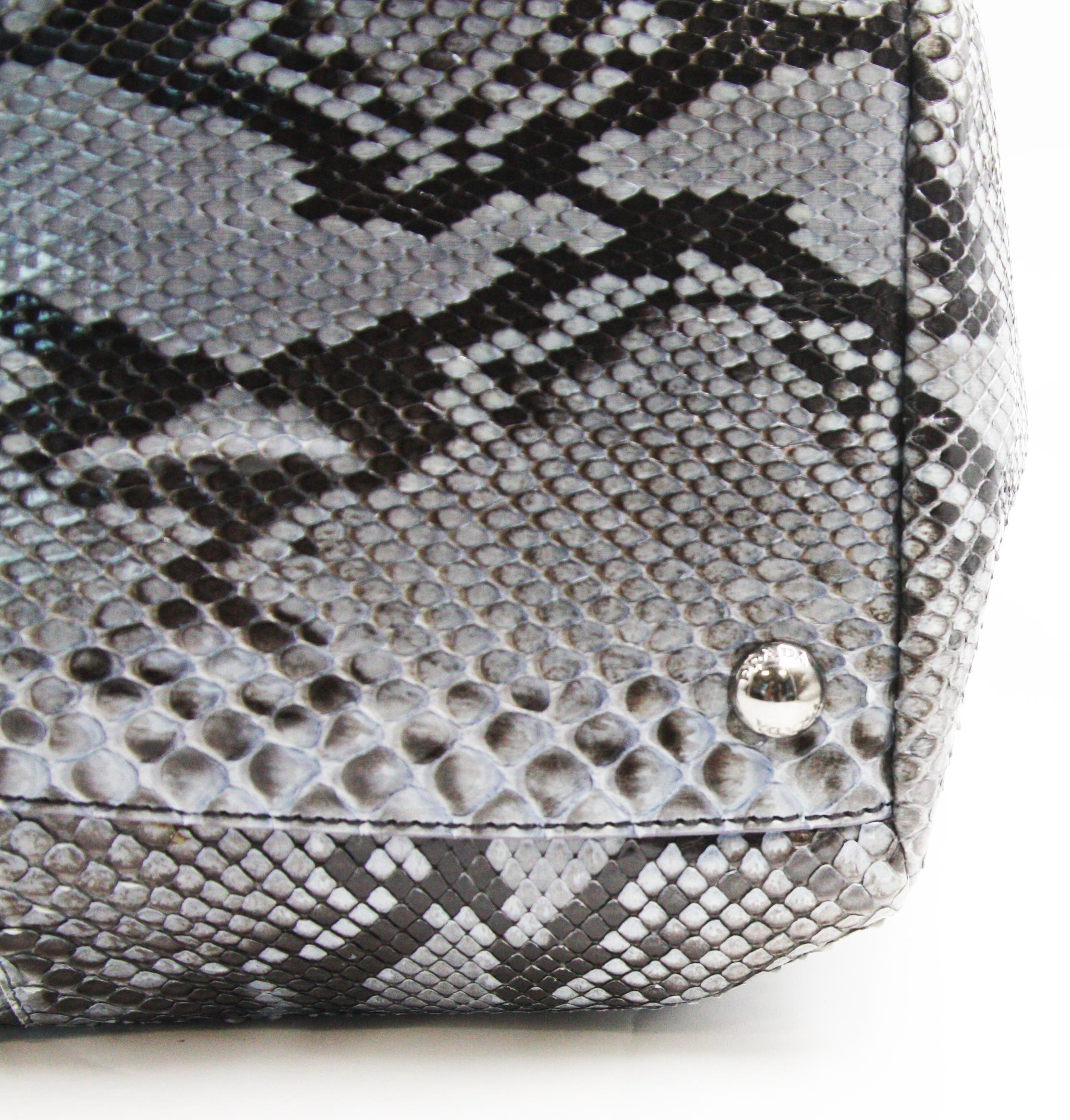 prada snake skin bag