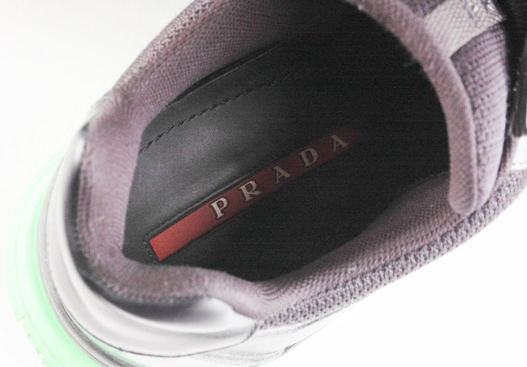 Prada Sneakers Men Shoes Size USA 9 ½, EUR43, UK9 For Sale at 1stDibs