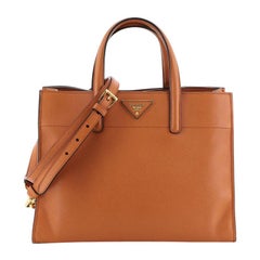 Prada Soft Triple Pocket Convertible Tote Saffiano Leather 