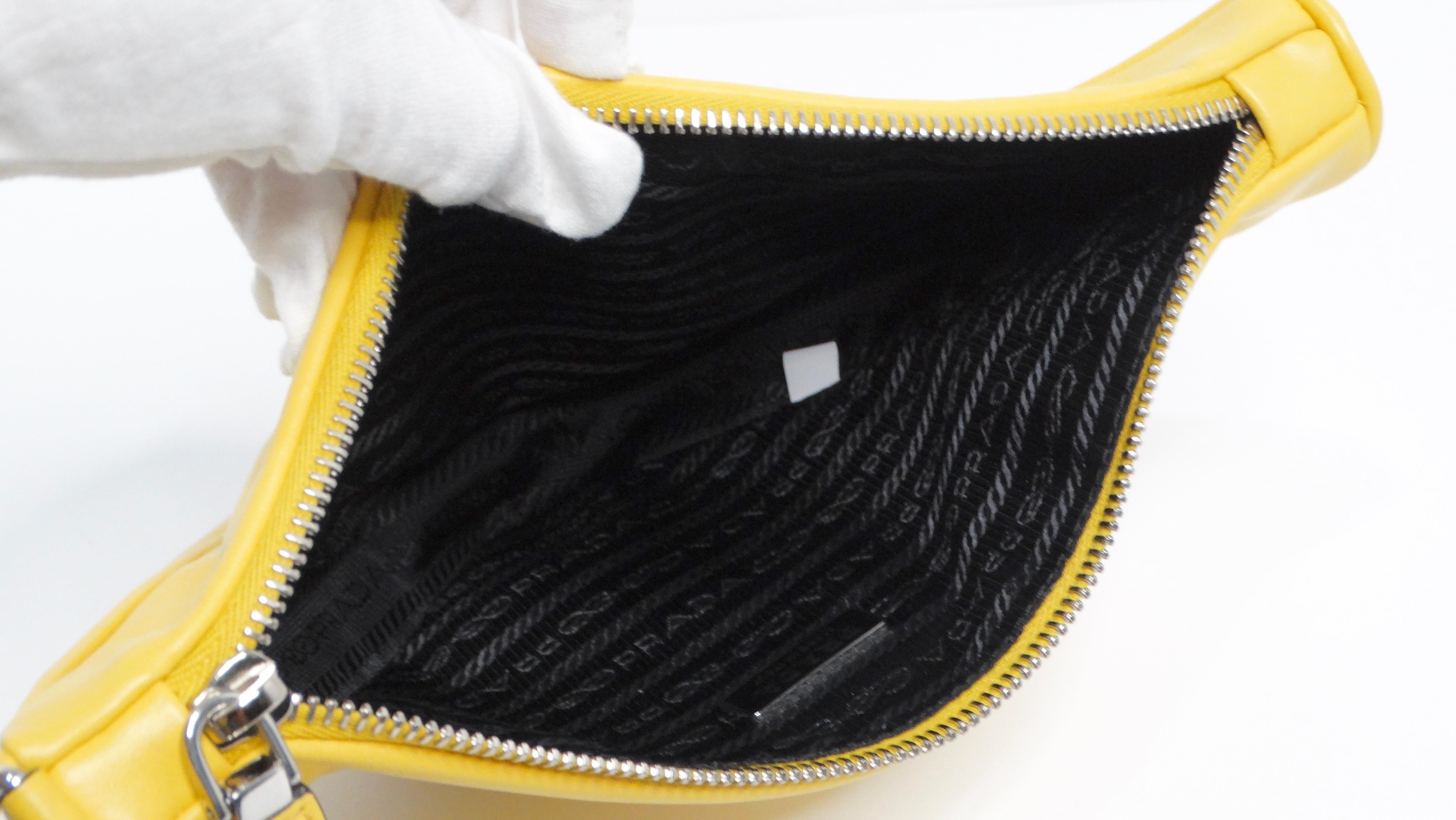 Prada Sole Grace Triangle Leather Pouch 5