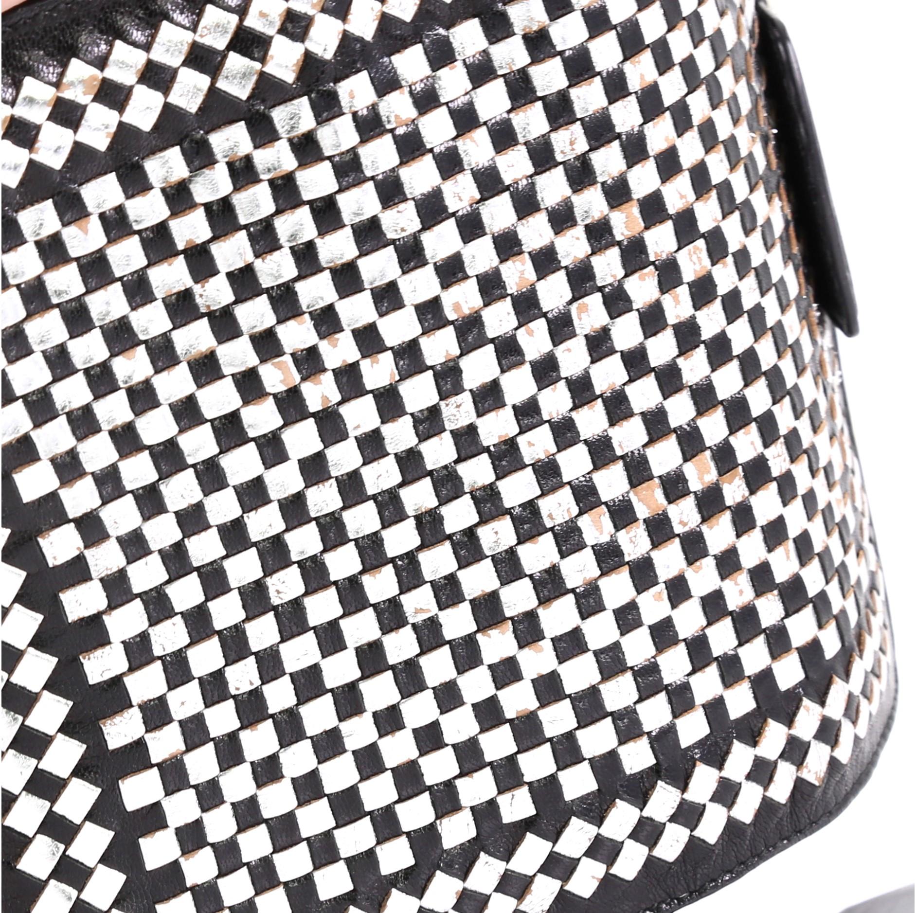 Women's Prada Sound Bag Woven Leather Mini